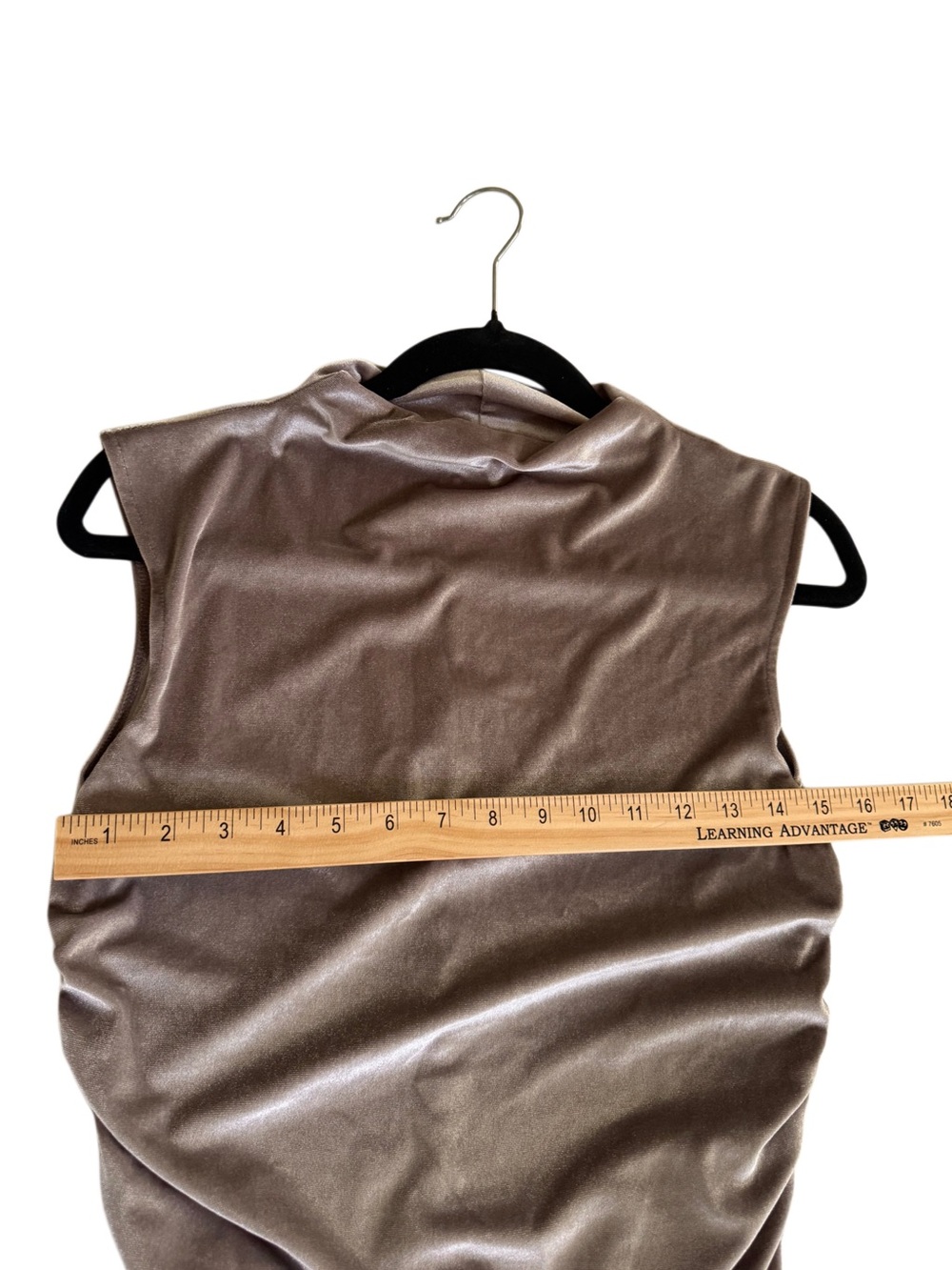 a new day Draped Mock Neck Size S Velvet Edgy Layer Y2K - Picture 7 of 8